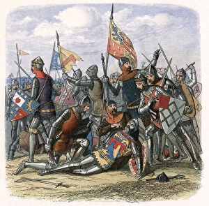 Medieval Art Jigsaw Puzzle Collection: Death of Henry Percy (Harry Hotspur) at the Battle of Shrewsbury, 21 July 1403, (c1860)