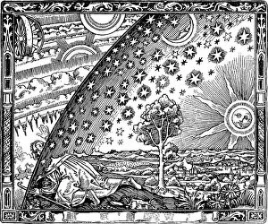 Cosmos Collection: The edge of the firmament (Flammarion engraving) From L atmosphere