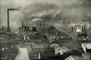 Fine art Mouse Mat Collection: A Factoryscape in the Potteries, (1938)