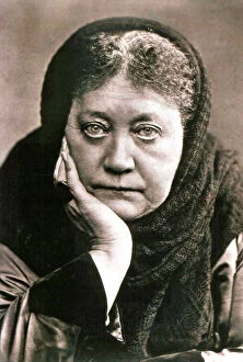 Authors Mouse Mat Collection: Helena Blavatsky, Russian author and founder of Theosophy, 1889