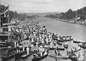 Monochrome paintings Poster Print Collection: Henley Regatta, c1896. Artist: Marsh Brothers