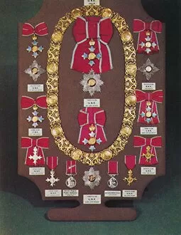 Tower of London Canvas Print Collection: Insignia of the Order of the British Empire, 1953