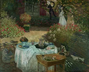 Impressionist paintings Collection: Le dejeuner, 1873. Artist: Monet, Claude (1840-1926)