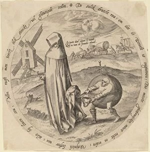 Pieter Bruegel The Elder Collection: The Misanthrope Robbed by the World, c. 1568. Creator: Hieronymous Wierix
