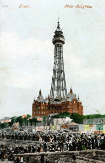 Blackpool Tower Fine Art Print Collection: New Brighton Tower, Wallasey, Cheshire, c1898-c1921