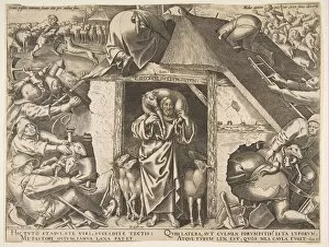 Philippo Collection: The Parable of the Good Shepherd, 1565. Creator: Philip Galle