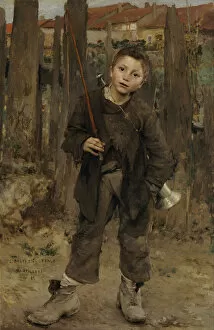 Realism Photo Mug Collection: Pas Meche (Nothing Doing), 1882. Artist: Bastien-Lepage, Jules (1848-1884)