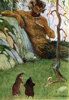 Pipes Collection: The Piper at the Gates of Dawn from Wind in the Willows, pub. 1913 (colour lithograph), 1913