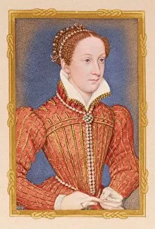 Fine art portraits Metal Print Collection: Portrait - Mary, Queen of Scots, c16th century, (1904). Artists: Unknown, Janet