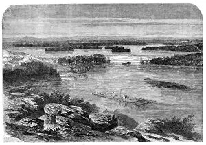 Ottawa River Collection: Progress of the Prince of Wales in Canada - view of part of the city and river of Ottawa... 1860