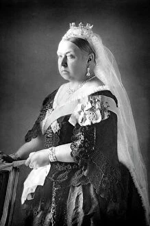 Monochrome paintings Photo Mug Collection: Queen Victoria, c1890