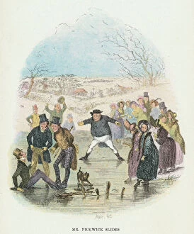 Literature Canvas Print Collection: Scene from The Pickwick Papers by Charles Dickens, 1836. Artist: Hablot Knight Browne