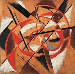 Abstract art Greetings Card Collection: Space Force Construction, 1920-1921. Artist: Popova, Lyubov Sergeyevna (1889-1924)