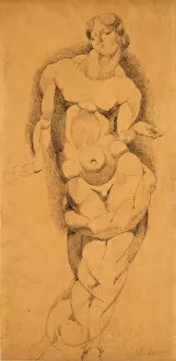 Cubist sculptures Collection: Standing Male Nude, c. 1909. Creator: Elie Nadelman