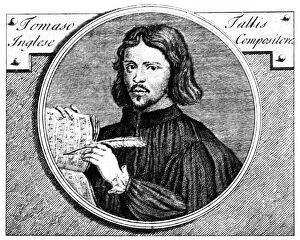 Monochrome paintings Photo Mug Collection: Thomas Tallis, (c1505-1585), English organist and composer, 1700. Artist: Niccolo Francesco Haym