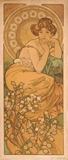 Art Nouveau Fine Art Print Collection: Topaz (From the series The gems). Artist: Mucha, Alfons Marie (1860-1939)