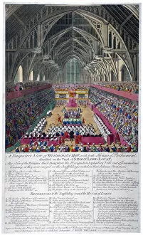 Medieval townhouses Fine Art Print Collection: Trial of Lord Lovat, Westminster Hall, London, 1747