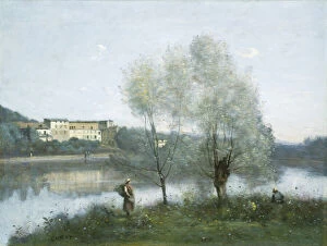 Rural countryside paintings Fine Art Print Collection: Ville-d Avray, c. 1865. Creator: Jean-Baptiste-Camille Corot