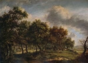 Landscape paintings Metal Print Collection: A Woodmans Cottage, 1820. Artist: Patrick Nasmyth