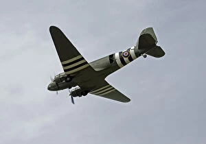 Bbmf Collection: The Dakota passes overhead during her display with a friendly wave from the Air-Loadmaster