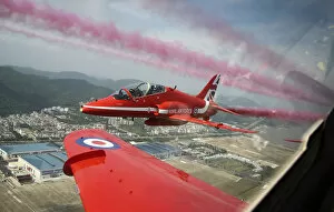 The Red Arrows Jigsaw Puzzle Collection: Raf Red Arrows Display in China for First Time