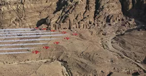 Red Arrows Collection: Uk Return for Red Arrows after 11-Country Overseas Tour