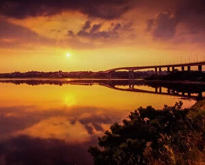 Outline Collection: Foyle Bridge, Derry, River Foyle, County Derry, Ireland