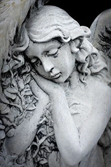 Art Images - December 11, 2023 Greetings Card Collection: Garden statue of an angel