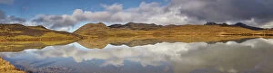 Western Iceland Collection: Lake at Valafell mountain pass on the west coast of Iceland