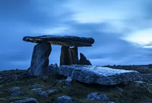 Travel and Culture Jigsaw Puzzle Collection: Megalithic portal tomb of Poulnabrone at dawn, County Clare, Ireland