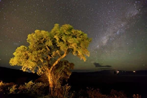 Michael Melford Metal Print Collection: The Milky Way above the Ngorongoro Crater, Tanzania