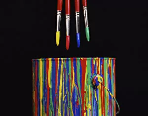 10001 20000 Collection: Paintbrushes and Paint Can
