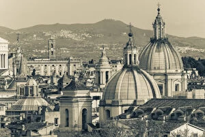Update - March 23, 2022 Collection: Rome, Italy. Domes, towers and rooftops seen from Castel Sant Angelo
