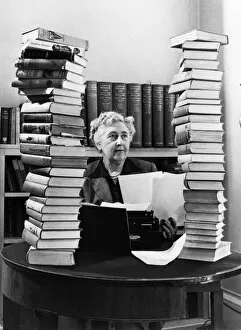 1950 Collection: Agatha Christie famous author of crime novels at her home in Winterbrook House