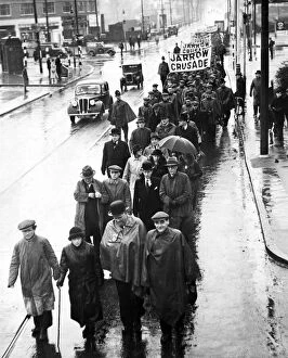 Labour Collection: The Jarrow March. The marchers left Jarrow on 5th October 1936