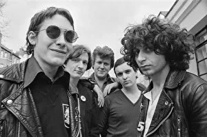 1978 Collection: Squeeze, pictured in 1978. Left to right are Jools Holland, Glenn Tilbrook