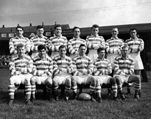 00235 Collection: Wigan Rugby Leauge football team. Back row: (left to right) A. Armstrong, N. D. Silcock, F
