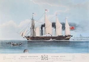 Churches Fine Art Print Collection: Great Western Steam Ship, 1838