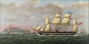 Seascapes Cushion Collection: The SS Great Britain in Table Bay, 1852
