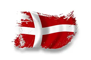 Denmark Flag Print